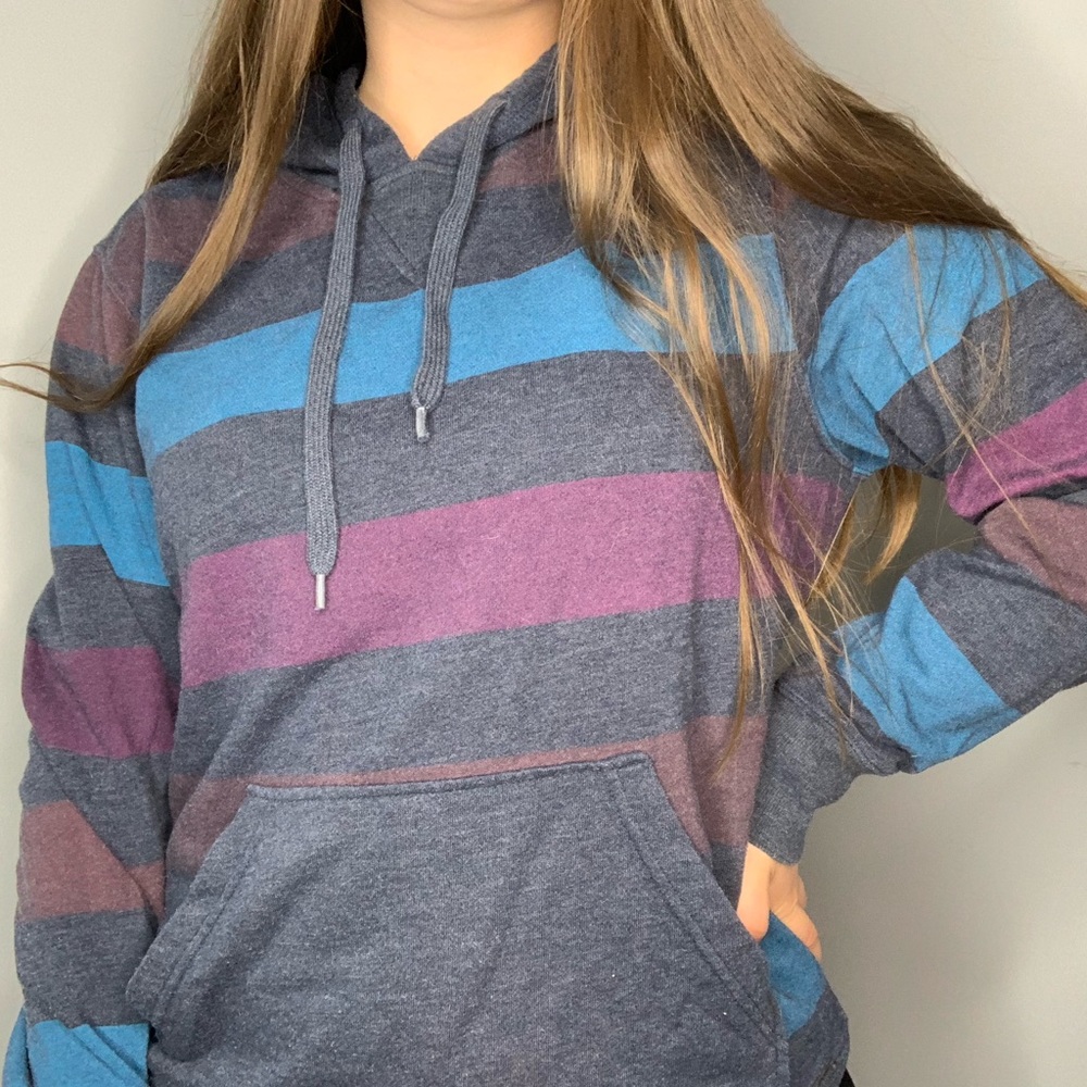 Comfy Striped Hoodie